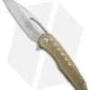 Microtech Sigil MK6 Frame Lock Knife Brass (3.75" Stonewash) -Blade HQ Shop Microtech Sigil MK6 FL Brass SW 196 10BR BHQ 76600 jr
