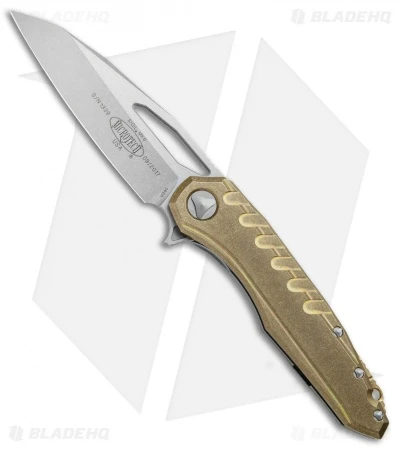 Microtech Sigil MK6 Frame Lock Knife Brass (3.75" Stonewash) 3 Microtech Sigil MK6 Frame Lock Knife Brass (3.75" Stonewash)