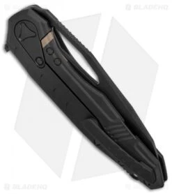 Microtech Signature Series Sigil MK6 Knife Tactical Al (3.8" Black DLC) -Blade HQ Shop Microtech Sigil MK6 Tactical Al black DLC BHQ 74285 jr side