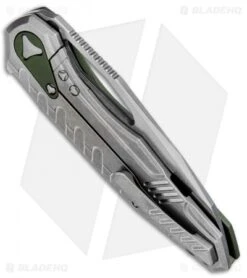 Microtech Sigil MK6 Frame Lock Knife OD Green (3.75" Stonewash) -Blade HQ Shop Microtech Sigil MK6 Ti OD Green SW 196 10 OD BHQ 71986 jr side