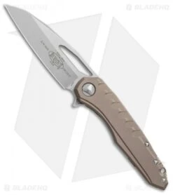 Microtech Sigil MK6 Frame Lock Knife Tan Al (3.75" Stonewash)