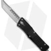 Microtech Signature Series Combat Troodon Hellhound T/E Knife (3.8" SW) 219-10 S -Blade HQ Shop Microtech Signature Series Combat Troodon Hellhound Black Tanto OTF Knife 3in SW BHQ 173979 td