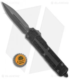 Microtech Signature Series Scarab II Dagger OTF Knife Black (3.75" Black DLC) -Blade HQ Shop Microtech Signature Series Scarab II Dagger OTF Black Black DLC BHQ 138222 jr bottlecap