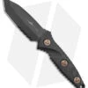 Microtech Signature Series Socom Alpha Mini Tanto Fixed CF (3.8" Black Serr) -Blade HQ Shop Microtech Signature Series Socom Alpha Mini Tanto CF Black BHQ 176470 jr