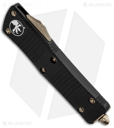 Microtech Signature Series Troodon OTF Knife Bronze Hardware (3" Damascus) 4 Microtech Signature Series Troodon OTF Knife Bronze Hardware (3" Damascus) - Image 2