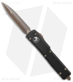 Microtech UTX-70 D/E Dagger OTF Automatic Knife Black (2.4" Bronze Apocalyptic)