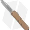 Microtech Signature Series UTX-85 OTF Auto Knife Tan G-10 (3.1" Apocalyptic) -Blade HQ Shop Microtech Signature Series UTX 85 DE OTF Auto Tan G 10 SW BHQ 135436 jr