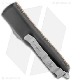 Microtech Signature Series UTX-85 OTF Auto Knife Tan G-10 (3.1" Apocalyptic) 8 Microtech Signature Series UTX-85 OTF Auto Knife Tan G-10 (3.1" Apocalyptic) -Blade HQ Shop Microtech Signature Series UTX 85 DE OTF Auto Tan G 10 SW BHQ 135436 jr side