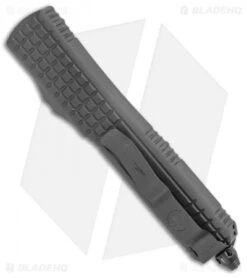 Microtech Signature Series Ultratech Delta D/E Frag Shadow OTF Knife (3.4" DLC) -Blade HQ Shop Microtech Signature Series Ultratech Delta DE Frag Shadow OTF DLC 122 1UT DSH BHQ 138050 jr side