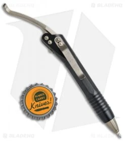 Microtech Siphon II Stainless Steel Pen - Black W/ Bronzed Clip -Blade HQ Shop Microtech Siphon II SS Pen Black Bronzed Clip BHQ 33024 jr bottlecap