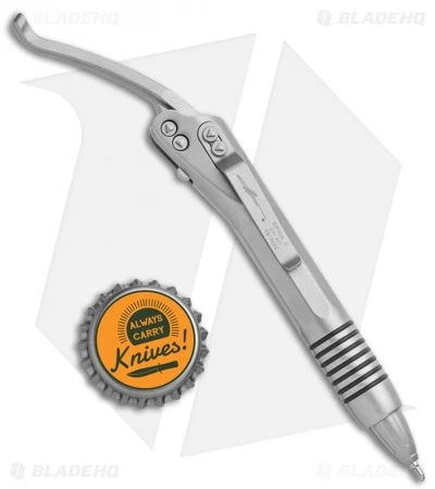 Microtech Signature Series Siphon II Pen Claw Logo Bead Blasted Stainless Steel 6 Microtech Signature Series Siphon II Pen Claw Logo Bead Blasted Stainless Steel - Image 4