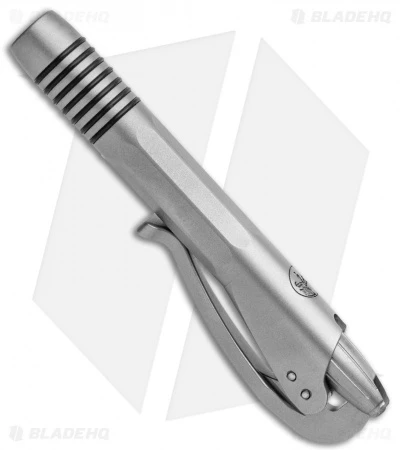 Microtech Signature Series Siphon II Pen Claw Logo Bead Blasted Stainless Steel 5 Microtech Signature Series Siphon II Pen Claw Logo Bead Blasted Stainless Steel - Image 3