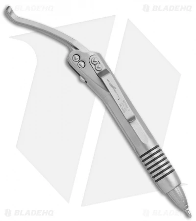 Microtech Signature Series Siphon II Pen Claw Logo Bead Blasted Stainless Steel 3 Microtech Signature Series Siphon II Pen Claw Logo Bead Blasted Stainless Steel