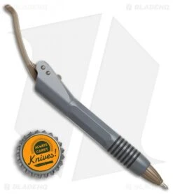 Microtech Siphon II Pen Stainless Steel Gray - Bronzed Hardware -Blade HQ Shop Microtech Siphon II pen stainless steel gray bronzed hardware BHQ 68996 er size