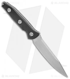 Microtech Socom Alpha Fixed Blade Knife Black G-10 (5" Stonewash) 113-10 -Blade HQ Shop Microtech Socom Alpha Black G 10 SW 113 10 BHQ 103568 jr side