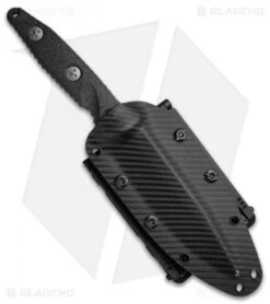 Microtech Socom Alpha Fixed Blade Knife Carbon Fiber (5" Black) 113-1DLC -Blade HQ Shop Microtech Socom Alpha CF Black 113 1DLC BHQ 51802 jr sheath