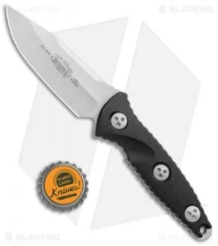 Microtech Socom Alpha Mini S/E Fixed Blade Knife Black (3.75" Stonewash) -Blade HQ Shop Microtech Socom Alpha Mini SE Black SW 113M 10 BHQ 105958 jr bottlecap 1