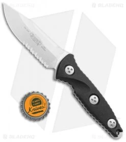 Microtech Socom Alpha Mini S/E Fixed Blade Knife (3.75" Stonewash Serr) 113M-11 -Blade HQ Shop Microtech Socom Alpha Mini SE SW Serr BHQ 111440 jr bottlecap 1