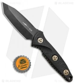 Microtech Signature Series Socom Alpha Mini Tanto Fixed Knife CF (3.8" Black) -Blade HQ Shop Microtech Socom Alpha Mini Tanto CF Black 114M 1DLCS BHQ 99321 jr bottlecap