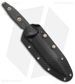 Microtech Socom Alpha S/E Fixed Blade Knife CF (5.6" Black) 113-1DLCCFS -Blade HQ Shop Microtech Socom Alpha SE Fixed Blade CF Black 113 1DLCCFS BHQ 146577 jr sheath