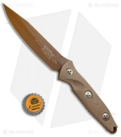 Microtech Socom Alpha Fixed Blade Knife Tan G-10 (5" Tan PVD) -Blade HQ Shop Microtech Socom Alpha Tan G 10 Tan PVD 113 1PVDTN BHQ 73490 jr bottlecap