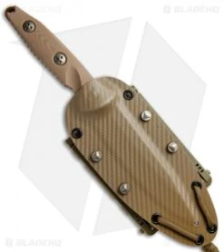 Microtech Socom Alpha Fixed Blade Knife Tan G-10 (5" Tan PVD) -Blade HQ Shop Microtech Socom Alpha Tan G 10 Tan PVD 113 1PVDTN BHQ 73490 jr sheath