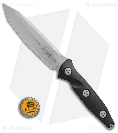 Microtech Socom Alpha Tanto Fixed Blade Knife Black G-10 (5" Apocalyptic Serr) 6 Microtech Socom Alpha Tanto Fixed Blade Knife Black G-10 (5" Apocalyptic Serr) - Image 4