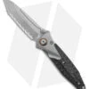 Microtech Socom Bravo Tanto Frame Lock Knife Titanium/CF (4" BB Serrated) 2 Microtech Socom Bravo Tanto Frame Lock Knife Titanium/CF (4" BB Serrated) -Blade HQ Shop Microtech Socom Bravo FL Tanto Ti CF SW Full Serrated BHQ 140220 jr