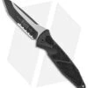 Microtech Socom Elite Automatic Knife Black Aluminum (4" Two-Tone Serr) 161A-2T -Blade HQ Shop Microtech Socom Elite Auto Black Tanto Serr BHQ 135437 jr