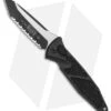 Microtech Socom Elite Automatic Knife Black (4" Tactical Full Serr) 161A-3T -Blade HQ Shop Microtech Socom Elite Auto Black Tanto Tactical Full Serr 161A 3T BHQ 139138 jr