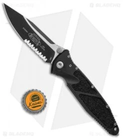 Microtech Socom Elite Manual Knife (4" Black Serr) 160-2 -Blade HQ Shop Microtech Socom Elite Manual Black Serr 160 2 BHQ 10872 jr bottlecap