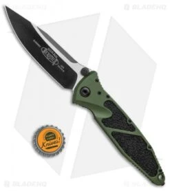 Microtech Socom Elite Manual Knife OD Green (4" Black) 160-1OD -Blade HQ Shop Microtech Socom Elite Manual OD Green Black 160 1OD BHQ 11801 jr bottlecap