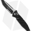 Microtech Socom Elite T/E Automatic Knife Black (4" Two Tone Serr) 161A-2 -Blade HQ Shop Microtech Socom Elite Manual Tactical Black Serr 160 2T BHQ 92255 jr