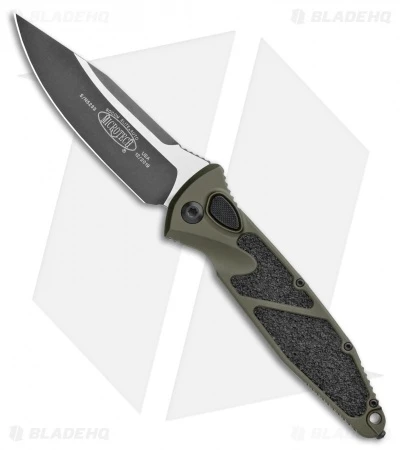 Microtech Socom Elite S/E Automatic Knife OD Green (4" Two-Tone) 160A-1OD 3 Microtech Socom Elite S/E Automatic Knife OD Green (4" Two-Tone) 160A-1OD