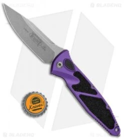 Microtech Socom Elite S/E Automatic Knife Purple (4" Stonewash) 160A-10PU -Blade HQ Shop Microtech Socom Elite SE Auto Purple SW 160A 10PU BHQ 105169 jr bottlecap