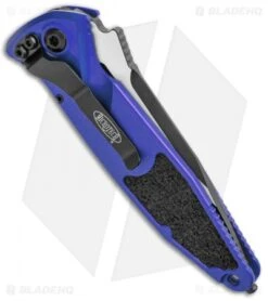 Microtech Socom Elite S/E Automatic Knife Purple (4" Two-Tone) 160A-1PU -Blade HQ Shop Microtech Socom Elite SE Auto Purple TT 160A 1PU BHQ 96891 jr side