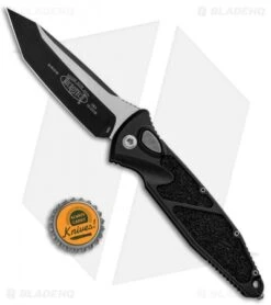 Microtech Socom Elite T/E Automatic Knife Black (4" Two Tone) 161A-1 -Blade HQ Shop Microtech Socom Elite TE Auto Black TT 161A 1 BHQ 91672 jr bottlecap