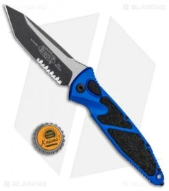 Microtech Socom Elite T/E Automatic Knife Blue (4" Two Tone Serr) 161A-2BL -Blade HQ Shop Microtech Socom Elite TE Auto Blue TT Serr 161A 2BL BHQ 101582 jr bottlecap
