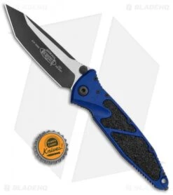 Microtech Socom Elite Tanto T/E Knife Navy Blue (4" Two Tone) -Blade HQ Shop Microtech Socom Elite TE Auto Navy Blue TT BHQ 134790 jr bottlecap