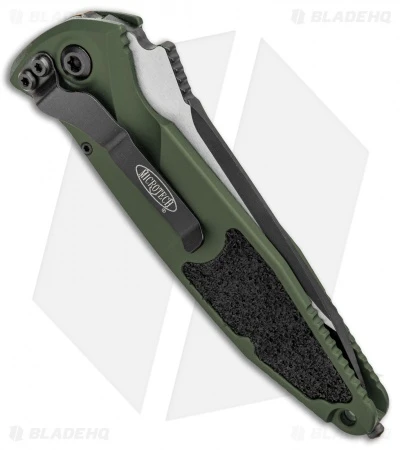 Microtech Socom Elite T/E Automatic Knife OD (4" Two Tone Serrated) 161A-2OD 5 Microtech Socom Elite T/E Automatic Knife OD (4" Two Tone Serrated) 161A-2OD - Image 3