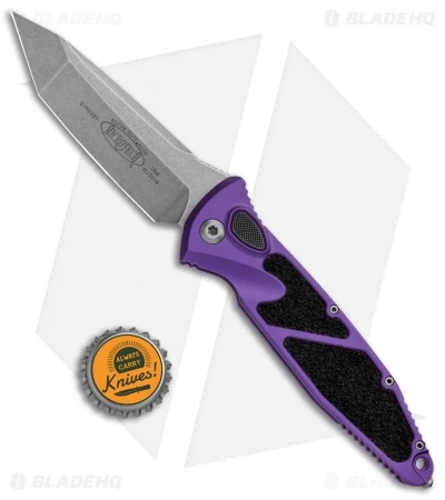 Microtech Socom Elite T/E Automatic Knife Purple (4" Stonewash) 161A-10PU 6 Microtech Socom Elite T/E Automatic Knife Purple (4" Stonewash) 161A-10PU - Image 4