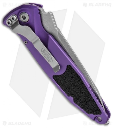 Microtech Socom Elite T/E Automatic Knife Purple (4" Stonewash) 161A-10PU 5 Microtech Socom Elite T/E Automatic Knife Purple (4" Stonewash) 161A-10PU - Image 3