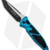 Microtech Socom Elite T/E Automatic Knife Turquoise (4" Two-Tone) 161A-1TQ -Blade HQ Shop Microtech Socom Elite TE Auto Turquoise TT 161A 1TQ BHQ 98341 jr