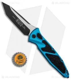 Microtech Socom Elite T/E Automatic Knife Turquoise (4" Two-Tone) 161A-1TQ -Blade HQ Shop Microtech Socom Elite TE Auto Turquoise TT 161A 1TQ BHQ 98341 jr bottlecap