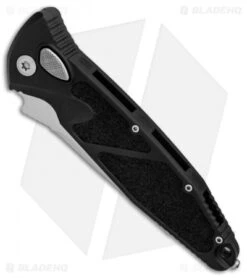 Microtech Socom Elite T/E Automatic Knife Black (4" Stonewash) 161A-10 -Blade HQ Shop Microtech Socom Elite TE Black SW BHQ 90215 er spine