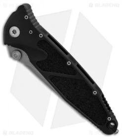 Microtech Socom Elite Manual Tanto Knife Black (4" Apocalyptic) 161-10AP -Blade HQ Shop Microtech Socom Elite Tanto Manual Black Apocalyptic BHQ 89807 er spine