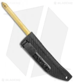 Microtech TAC-P Gold Tactical Spike 112-1TINS -Blade HQ Shop Microtech TAC P Gold Tactical Spike 112 1 TINS BHQ 135910 jr sheath