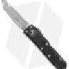 Microtech T/E OTF Tanto Automatic Knife Distressed Black (3.1" Apocalyptic) -Blade HQ Shop Microtech TE OTF Auto Distressed Black Tanto SW 233 10DBK BHQ 134037 jr