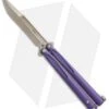 Microtech Tachyon III Balisong Butterfly Purple (4.5" Bronze) 173-13PU -Blade HQ Shop Microtech Tachyon 3 Purple Bronze BHQ 67714 jr