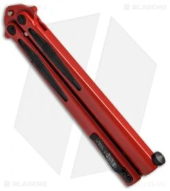 Microtech Tachyon III Balisong Butterfly Dead Pool (4.5" Red/Black) 173-1DP -Blade HQ Shop Microtech Tachyon III Balisong Butterfly Dead Pool Red Black 173 13DP BHQ 68240 jr side